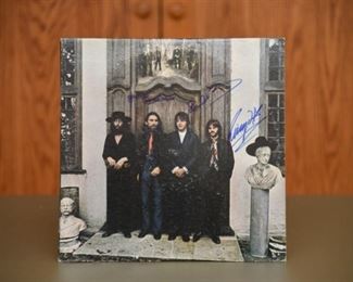 RARE!! Hey Jude Beatles album signed by Paul McCartney, John Lennon, George Harrison, and Ringo Starr with authenticity.