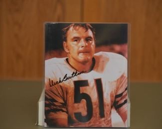 Dick Butkus signed photo with authenticity.