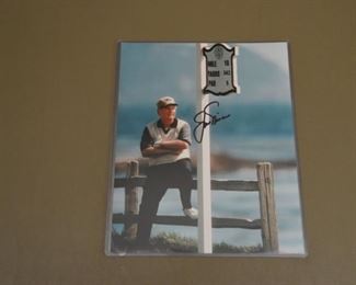 Jack Nicklaus signed photo at Pebble Beach with authenticity. 