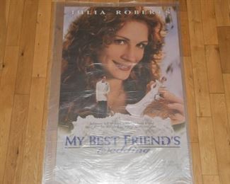 Julia Roberts signed My Best Friends Wedding movie poster with authenticity. 