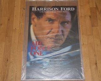Harrison Ford Air Force One signed movie poster with authenticity.