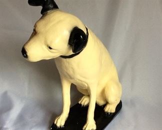Ceramic RCA Dog, 14" H.