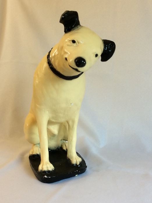 Ceramic RCA Dog, 14" H.