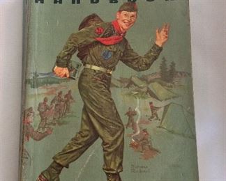 Boy Scout Handbook, 1959, Norman Rockwell Cover.