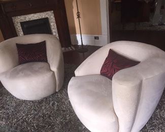 suede modern chairs