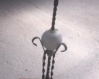 antique lightening rod with globe