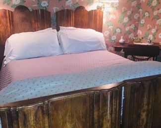 Beautiful antique bed that can be two twins or a king