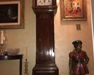 Sligh John Goddard cherry tall case clock
