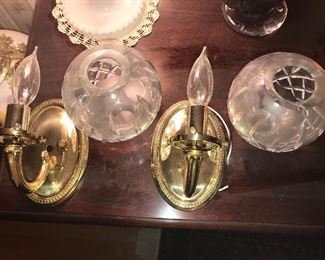 Waterford Crystal sconces