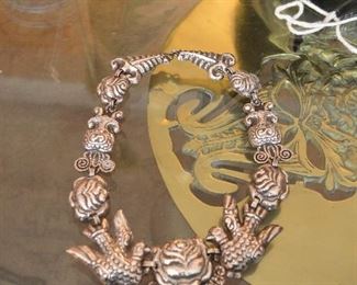 antique mexican silver necklaces