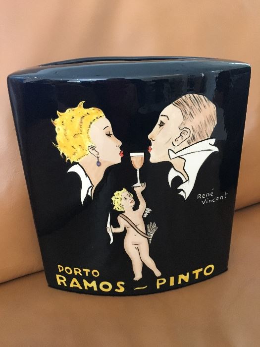 Rene Vincent Poster Vase - Porto Ramos-Pinto