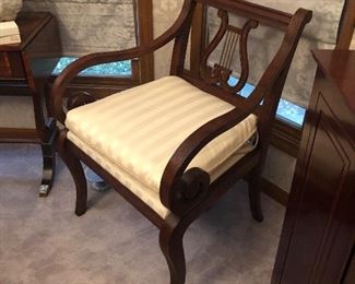 Lyre Phyffe style Arm Chairs