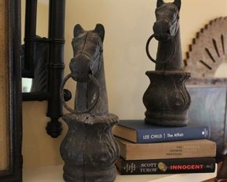 Cast iron horse head