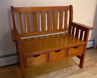 Bench with Drawers