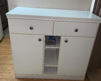 Small white cabinet - for any room.... laundry, bathroom etc...