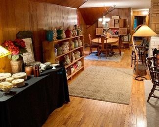 Cookie Jars, China & Antique Chairs