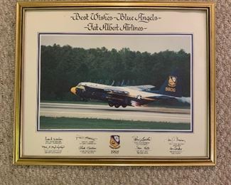 Blue Angels 1988 autographed photo