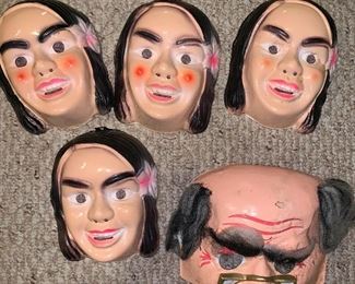 Vintage Halloween masks