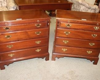 Pair of Kittinger Bachelor Chests.  A Williambsurg Adaptation.