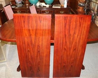 Mid Century Modern Rosewood 10 piece Dining Room Set.  Made in Denmark.