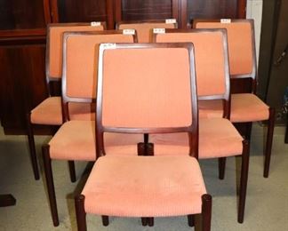 Mid Century Modern Rosewood 10 piece Dining Room Set.  Made in Denmark.