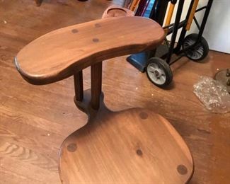 Wood peg chair, unique made craftsmanship