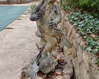 Bronze Lawn Fountain