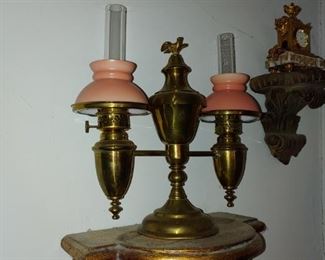 Collection of Antique Oil Lamps