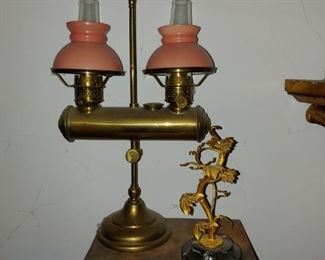 Collection of Antique Oil Lamps