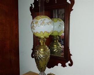 Collection of Antique Oil Lamps