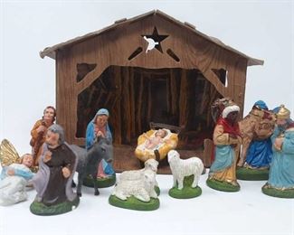 8"×11" Manger and Figurines

