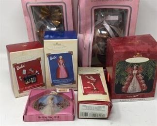 Vintage Barbie Ornaments including Hallmark