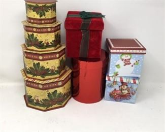 Miscellaneous Christmas boxes and containers
