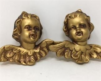 Gold Painted Chereb Heads