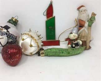 Miscellaneous Christmas tree ornaments