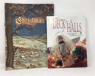 Vintage Christmas book along with Deck the Halls