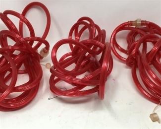 3 sets of Red Rope Lights