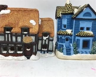Vintage Ceramic Houses
