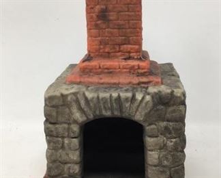 10”x5” ceramic fire place candle house