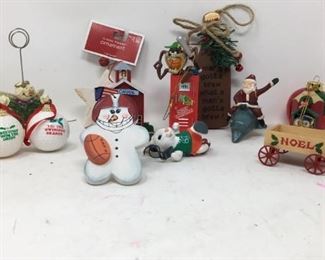 Various Christmas ornaments