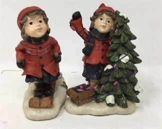 2 5” holiday figurines