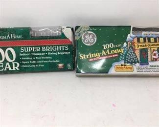 Lot of two boxes of Christmas lights