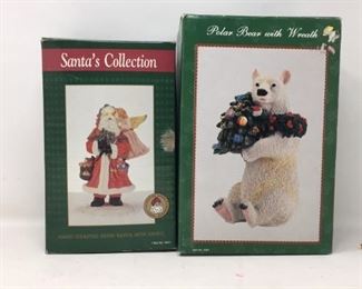 Santa collection Hand crafted Santa with angel