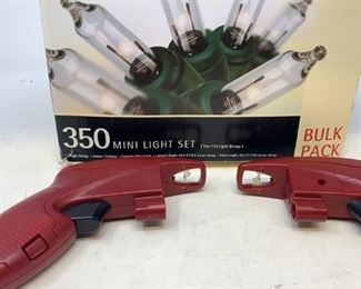 2 Lightkeeper-pros and a box of 350 clear lights;