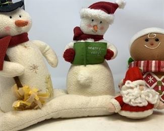 Snowman Christmas decoration, gingerbread man