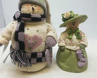 Miss Heather's Plum Pudding Snowman Decor and