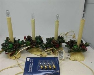 Electric Christmas candles and 4 pack of