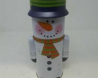1 Frosty the Snowman storage canister 10" in
