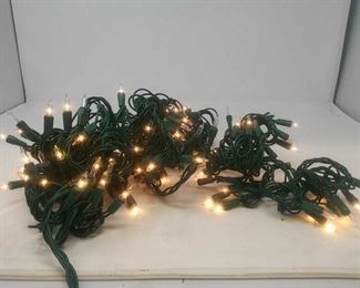 Assorted Christmas lights - white and colored