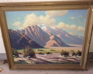 Beautiful large California oil painting by Paul Grimm